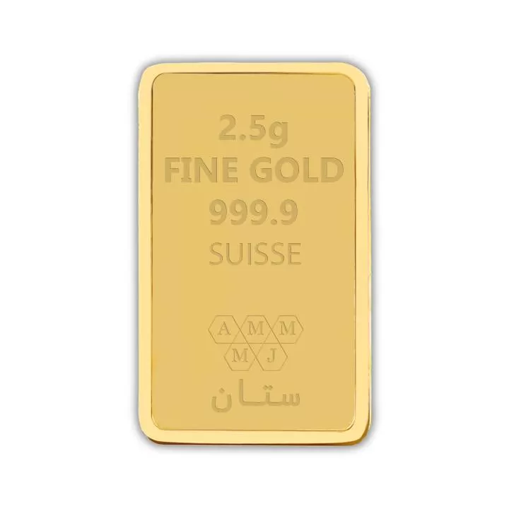 	 سبيكة الذهب 2.5 جرام ذهب صافي عيار 24