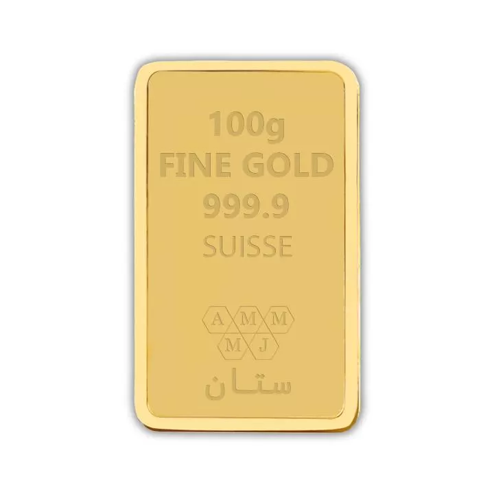 سبيكة الذهب 100 جرام ذهب صافي عيار 24